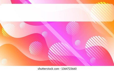 Futuristic Color Design Geometric Wave Shape, Lines, Circle. Dynamic shapes composition for landing page. For Your Design Wallpaper, Presentation, Banner, Flyer, Cover Page. Vector Illustration.
