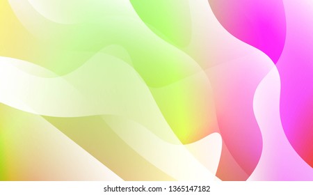 Futuristic Color Design Geometric Wave Shape. For Flyer, Brochure, Booklet And Websites Design Vector Illustration with Color Gradient