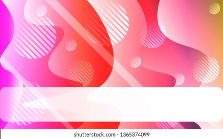 Futuristic Color Design Geometric Wave Shape, Lines, Circle. Dynamic shapes composition for landing page. For Your Design Wallpaper, Presentation, Banner, Flyer, Cover Page. Vector Illustration.