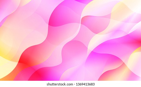 Futuristic Color Design Geometric Wave Shape, Lines. For Your Design Wallpapers Presentation. Vector Illustration with Color Gradient