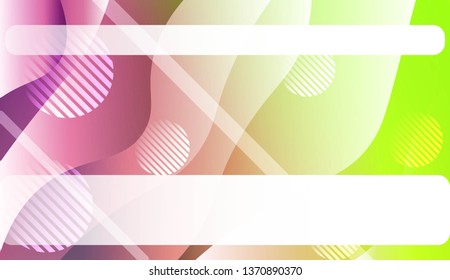 Futuristic Color Design Geometric Wave Shape, Lines, Circle. Dynamic shapes composition for landing page. For Your Design Wallpaper, Presentation, Banner, Flyer, Cover Page. Vector Illustration.
