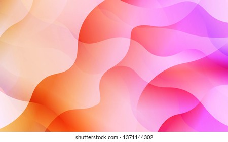 Futuristic Color Design Geometric Wave Shape, Lines. For Your Design Wallpapers Presentation. Vector Illustration with Color Gradient