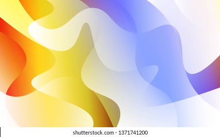 Futuristic Color Design Geometric Wave Shape. For Flyer, Brochure, Booklet And Websites Design Vector Illustration with Color Gradient