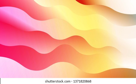 Futuristic Color Design Geometric Wave Shape. For Business Presentation Wallpaper, Flyer, Cover. Vector Illustration with Color Gradient