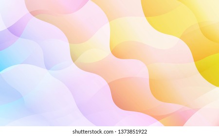 Futuristic Color Design Geometric Wave Shape, Lines. For Your Design Wallpapers Presentation. Vector Illustration with Color Gradient