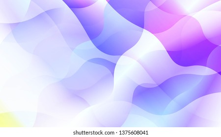 Futuristic Color Design Geometric Wave Shape, Lines. For Your Design Wallpapers Presentation. Vector Illustration with Color Gradient