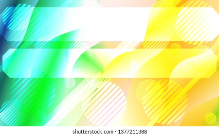 Futuristic Color Design Geometric Wave Shape, Lines, Circle. Dynamic shapes composition for landing page. For Your Banner, Flyer, Cover Page, Landing Page. Vector Illustration with Color Gradient