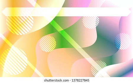 Futuristic Color Design Geometric Wave Shape, Lines, Circle. Dynamic shapes composition for landing page. For Your Banner, Flyer, Cover Page, Landing Page. Vector Illustration with Color Gradient