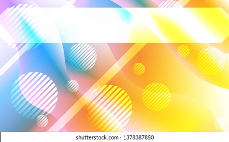 Futuristic Color Design Geometric Wave Shape, Lines, Circle. Dynamic shapes composition for landing page. For Your Banner, Flyer, Cover Page, Landing Page. Vector Illustration with Color Gradient