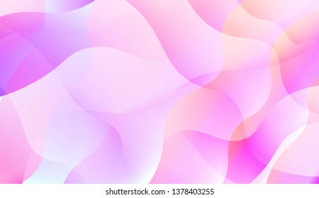 Futuristic Color Design Geometric Wave Shape, Lines. For Your Design Wallpapers Presentation. Vector Illustration with Color Gradient