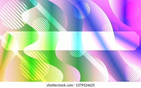 Futuristic Color Design Geometric Wave Shape, Lines, Circle. Dynamic shapes composition for landing page. For Your Banner, Flyer, Cover Page, Landing Page. Vector Illustration with Color Gradient