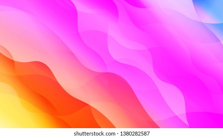 Futuristic Color Design Geometric Wave Shape, Lines. For Your Design Wallpapers Presentation. Vector Illustration with Color Gradient