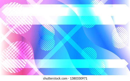 Futuristic Color Design Geometric Wave Shape, Lines, Circle. Dynamic shapes composition for landing page. For Your Banner, Flyer, Cover Page, Landing Page. Vector Illustration with Color Gradient