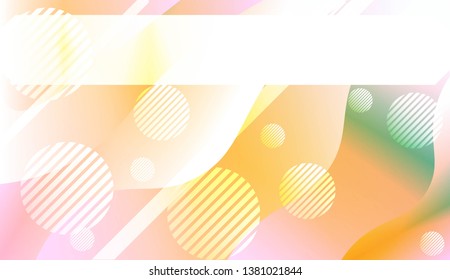 Futuristic Color Design Geometric Wave Shape, Lines, Circle. Dynamic shapes composition for landing page. For Your Banner, Flyer, Cover Page, Landing Page. Vector Illustration with Color Gradient
