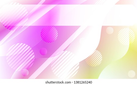 Futuristic Color Design Geometric Wave Shape, Lines, Circle. Dynamic shapes composition for landing page. For Your Banner, Flyer, Cover Page, Landing Page. Vector Illustration with Color Gradient