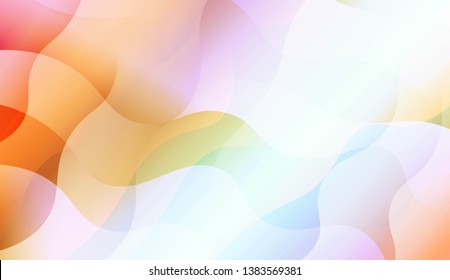 Futuristic Color Design Geometric Wave Shape, Lines. For Your Design Wallpapers Presentation. Vector Illustration with Color Gradient