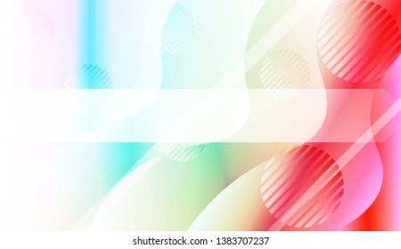 Futuristic Color Design Geometric Wave Shape, Lines, Circle. Dynamic shapes composition for landing page. For Your Banner, Flyer, Cover Page, Landing Page. Vector Illustration with Color Gradient
