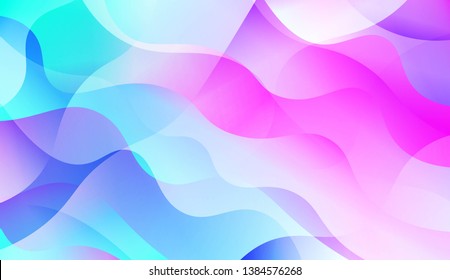 Futuristic Color Design Geometric Wave Shape, Lines. For Your Design Wallpapers Presentation. Vector Illustration with Color Gradient