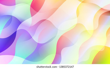 Futuristic Color Design Geometric Wave Shape, Lines. For Your Design Wallpapers Presentation. Vector Illustration with Color Gradient