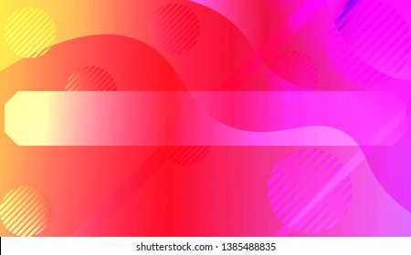 Futuristic Color Design Geometric Wave Shape, Lines, Circle. Dynamic shapes composition for landing page. For Your Banner, Flyer, Cover Page, Landing Page. Vector Illustration with Color Gradient