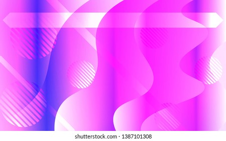 Futuristic Color Design Geometric Wave Shape, Lines, Circle. Dynamic shapes composition for landing page. For Your Banner, Flyer, Cover Page, Landing Page. Vector Illustration with Color Gradient