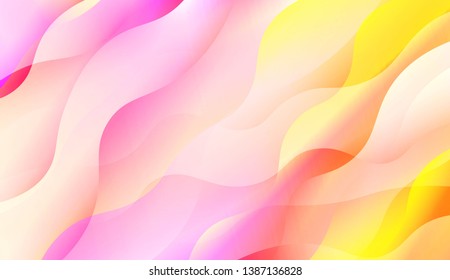 Futuristic Color Design Geometric Wave Shape, Lines. For Your Design Wallpapers Presentation. Vector Illustration with Color Gradient