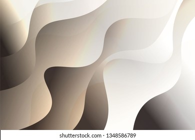 Futuristic Color Geometric Wave Shape. Creative Vector illustration. For club poster design