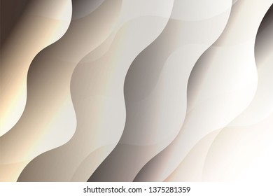 Futuristic Color Geometric Wave Shape. Creative Vector illustration. For club poster design