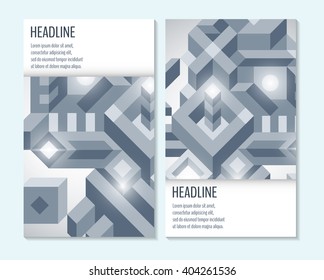 Futuristic colorful design, useful for presentations, advertising and web layouts, flyer, invitation, banner. Background with abstract geometric element.
