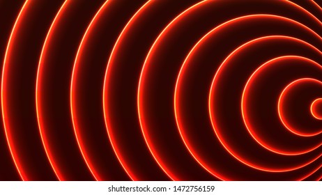 Futuristic colorful lines pattern. Bright vector 16:9 size abstract background.