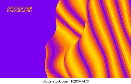 Futuristic colorful wave creative illustration. EPS 10 vector. Modern fluid art.