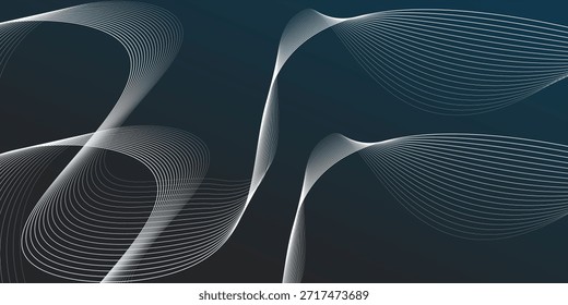 Futurista colorido marco de alambre de onda. fondo abstracto con líneas geométricas.