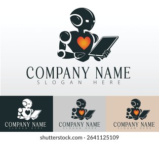 A futuristic company logo concept inspired by AI, automation, and data science.