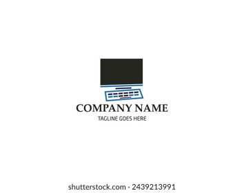 A futuristic computer logo with metallic accents and sharp angles, evoking a sense of progress and advancement.

