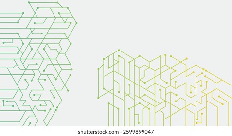 Futuristic computer technology concept design. Vector illustration.