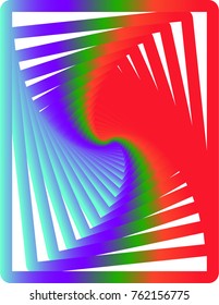 Futuristic concentric rectangles background