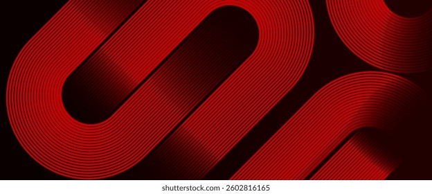 Futuristic concept dark red abstract gradient background with modern Red colour glowing geometric curve lines Dynamic shapes composition design background vector illustration. Luxury graphic- Degital.