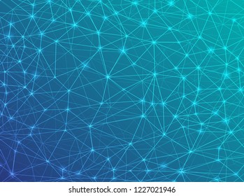 Futuristic concept of the line. Network connections.