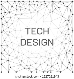 Futuristic concept of the line. Tech Design