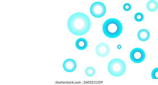 Futuristic concept soft sky blue colour circle shapes pattern vector illustration. Modern background.