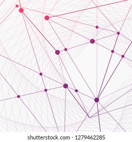 Futuristic connected technology with polygonal shapes and digital technology concept.