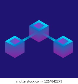 Futuristic connection icon. Isometric of futuristic connection vector icon for web design isolated on white background