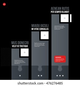 Futuristic corporate chart template on black background. Useful for presentations and marketing media.