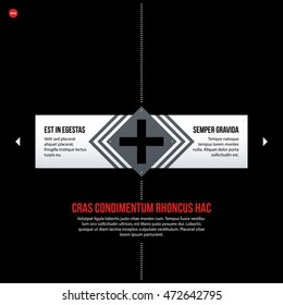 Futuristic corporate web design template. Useful for presentations or advertising.