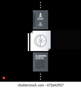 Futuristic corporate web design template. Useful for presentations or advertising.