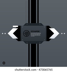 Futuristic corporate web design template. Useful for presentations or advertising.