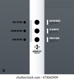 Futuristic corporate web design template. Useful for presentations or advertising.