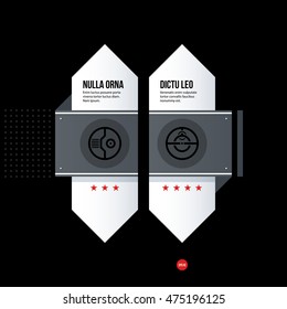 Futuristic corporate web design template. Useful for presentations or advertising.