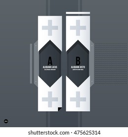 Futuristic corporate web design template. Useful for presentations or advertising.