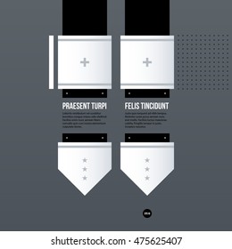 Futuristic corporate web design template. Useful for presentations or advertising.